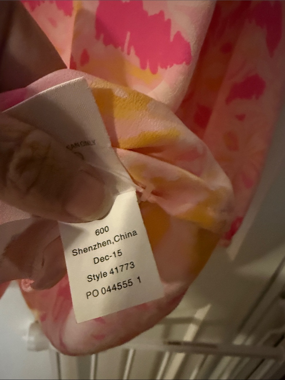 Lilly Pulitzer Pink & Yellow Elsa 100% Silk - Picture 4 of 5